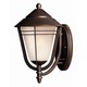 Aurora Exterior Wall Sconce - Bronze / Etched Seedy Glass