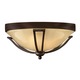 Bolla Exterior Ceiling Flush Mount - Bronze / Light Amber Bolla Exterior Ceiling Flush Mount - Bronze / Light Amber