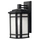 Cherry Creek Exterior Wall Sconce - Black / White Cherry Creek Exterior Wall Sconce - Black / White