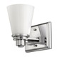 Avon Vanity Wall Sconce - Chrome / White Avon Vanity Wall Sconce - Chrome / White