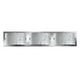 Daphne Bath Bar 3-Light - Chrome / Bubble Art Glass