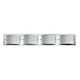 Daphne Bath Bar 3-Light - Chrome / Bubble Art Glass
