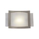 505 Wall Sconce - Brushed Nickel / Etched White 505 Wall Sconce - Brushed Nickel / Etched White