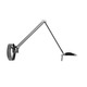 A-1136 Reading Swing Arm Wall Sconce - Brushed Nickel / 