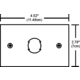 3 Inch Junction Box Cover  -  / 