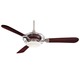 Acero Fan - Brushed Steel /Mahogany / 