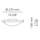 T-2122 Ceiling Flush Mount -  / 