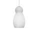 Monopoint Cha-Cha Pendant - Satin Nickel / White