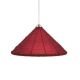 Monopoint Maya Pendant - Satin Nickel / Red Monopoint Maya Pendant - Satin Nickel / Red