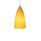 Monopoint Terra Pendant - Satin Nickel / Amber