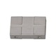 Rail Isolating Connector - Satin Nickel Rail Isolating Connector - Satin Nickel /