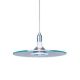 Rail Disc Pendant - Satin Nickel / Clear