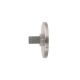 Rail 4 Inch Round Direct End Power Feed - Satin Nickel / 