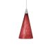 Rail Taos Pendant - Satin Nickel / Red Frit Rail Taos Pendant - Satin Nickel / Red Frit