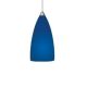 Rail Terra Pendant - Satin Nickel / Blue Rail Terra Pendant - Satin Nickel / Blue