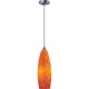 Hue E20209 Pendant - Satin Nickel / Amber Hue E20209 Pendant - Satin Nickel / Amber