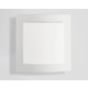 Square Wall Sconce - Satin Nickel / White Square Wall Sconce - Satin Nickel / White