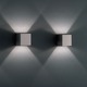 SUNRISE 120 PA Wall Sconce with Glass - Satin Stainless Steel / White