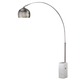 Arc Floor Lamp - White Marble / Stainless Steel Arc Floor Lamp - White Marble / Stainless Steel