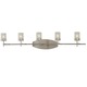 P5015 Bath Bar - Brushed Nickel / Clear/Acid Etched P5015 Bath Bar - Brushed Nickel / Clear/Acid Etched