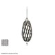 Twist Freejack Pendant - Stainless Steel / Clear