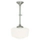 Tavern T2 Telescoping Pendant - Polished Nickel / White Tavern T2 Telescoping Pendant - Polished Nickel / White