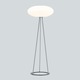 Vinnese Floor Lamp - Satin Nickel / Satin White Vinnese Floor Lamp - Satin Nickel / Satin White