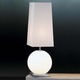 Galileo Square Table Lamp - Satin Nickel / Satin White Galileo Square Table Lamp - Satin Nickel / Satin White