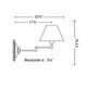 8164 Swing Arm Wall Sconce - /