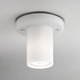 Mania-V Ceiling Flush Mount - Satin Nickel / Milk White