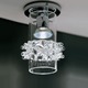 Lace Ceiling Flush Mount - Chrome / Clear Lace Ceiling Flush Mount - Chrome / Clear