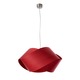 Nut S Pendant - Brushed Nickel / Red Wood