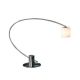 Ports 1 Light Desk Lamp - Satin Nickel / Matte White