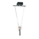Prisms Pendant - Chrome / Clear