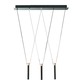 Prisms 3 Light Suspension - Chrome / Clear Prisms 3 Light Suspension - Chrome / Clear