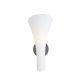 Wall 1 Light Wall Sconce - Satin Nickel / White