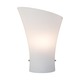 Conico Small Wall Sconce - Satin Nickel / White