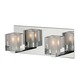 Blocs Bath Bar 2-Light - Chrome / Clear Blocs Bath Bar 2-Light - Chrome / Clear