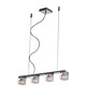 Blocs 4 Light Suspension - Chrome / Clear Blocs 4 Light Suspension - Chrome / Clear