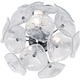 Cassini 3 Light Wall Sconce  - Chrome / Clear Murano