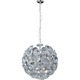 Cassini 20 Light Suspension - Chrome / Clear Murano Cassini 20 Light Suspension - Chrome / Clear Murano