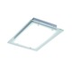Contempra 2 Light Rectangular Ceiling Flush Mount - Brushed Aluminum / White Contempra 2 Light Rectangular Ceiling Flush Mount - Brushed Aluminum / White