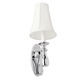 Circe Vanity Wall Sconce - Polished Chrome / White