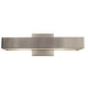Alpha 16 Wall Sconce - Satin Nickel / White
