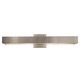 Alpha 24 Wall Sconce - Satin Nickel / White Alpha 24 Wall Sconce - Satin Nickel / White