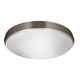 Satin Ceiling Mount W / Fluorescent Emergency Lamp - Satin Nickel / White Satin Ceiling Mount W / Fluorescent Emergency Lamp - Satin Nickel / White