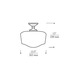 Tavern Ceiling Flush Mount - /