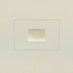 Aurora Square 1.3 Inch Housing and Trim - Painted / White Aurora Square 1.3 Inch Housing and Trim - Painted / White