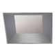 Aurora Square 2 Inch Beveled Housing and Trim - Satin Aluminum Aurora Square 2 Inch Beveled Housing and Trim - Satin Aluminum /