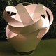 Laszlo Table Lamp - Black Chrome / White